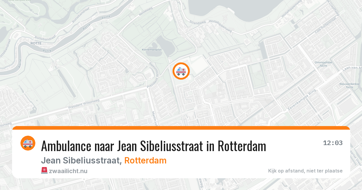 Ambulance naar Jean Sibeliusstraat in Rotterdam — 28 mei 2026