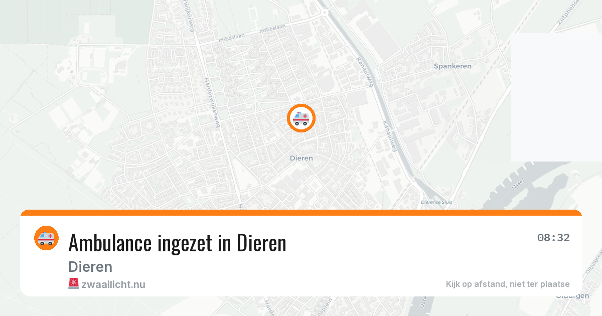 Ambulance ingezet in Dieren — 11 jul 2026