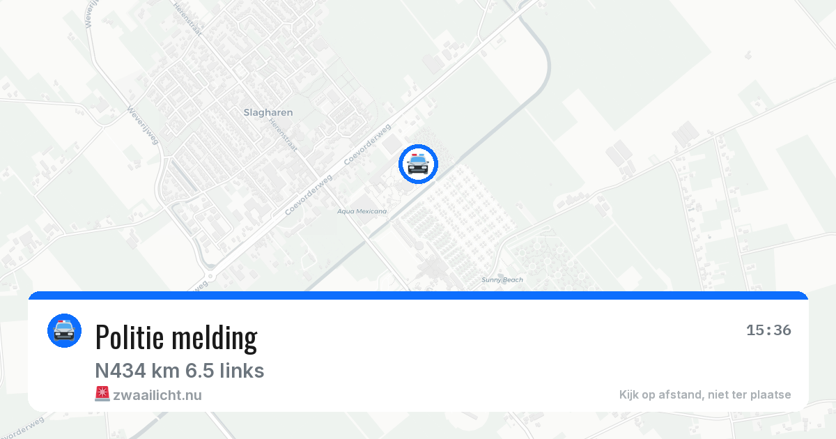 Politie melding — 24 mrt 2026 | 🚨 Zwaailicht.nu
