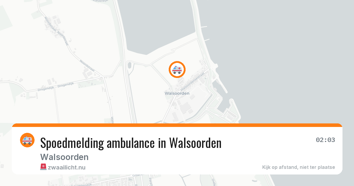 Spoedmelding ambulance in Walsoorden — 15 mei 2026