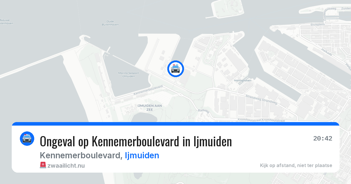 Ongeval op Kennemerboulevard in Ijmuiden — 23 jul 2026