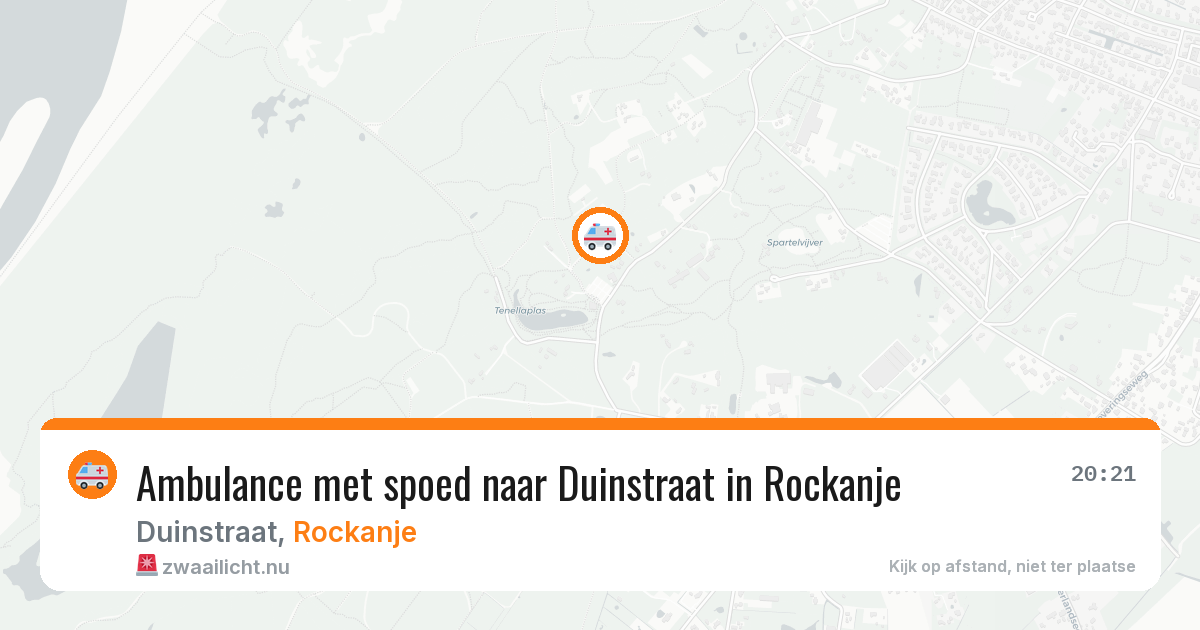 Ambulance met spoed naar Duinstraat in Rockanje — 16 jul 2026