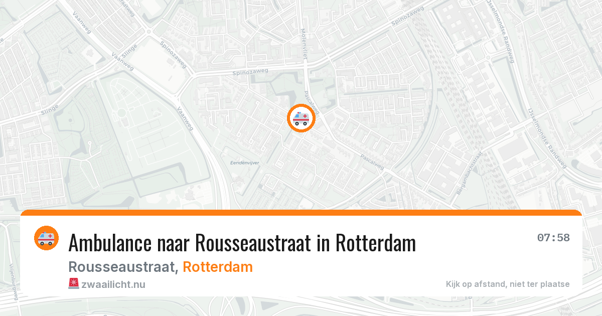 Ambulance naar Rousseaustraat in Rotterdam — 22 jul 2026