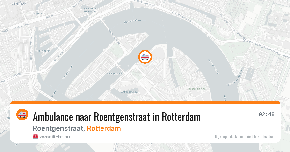 Ambulance naar Roentgenstraat in Rotterdam — 7 jun 2026