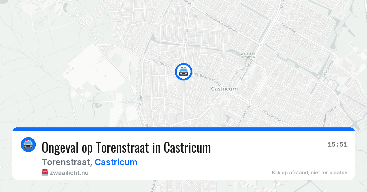Ongeval op Torenstraat in Castricum — 11 jul 2026