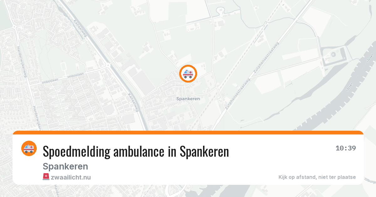 Spoedmelding ambulance in Spankeren — 12 jul 2026