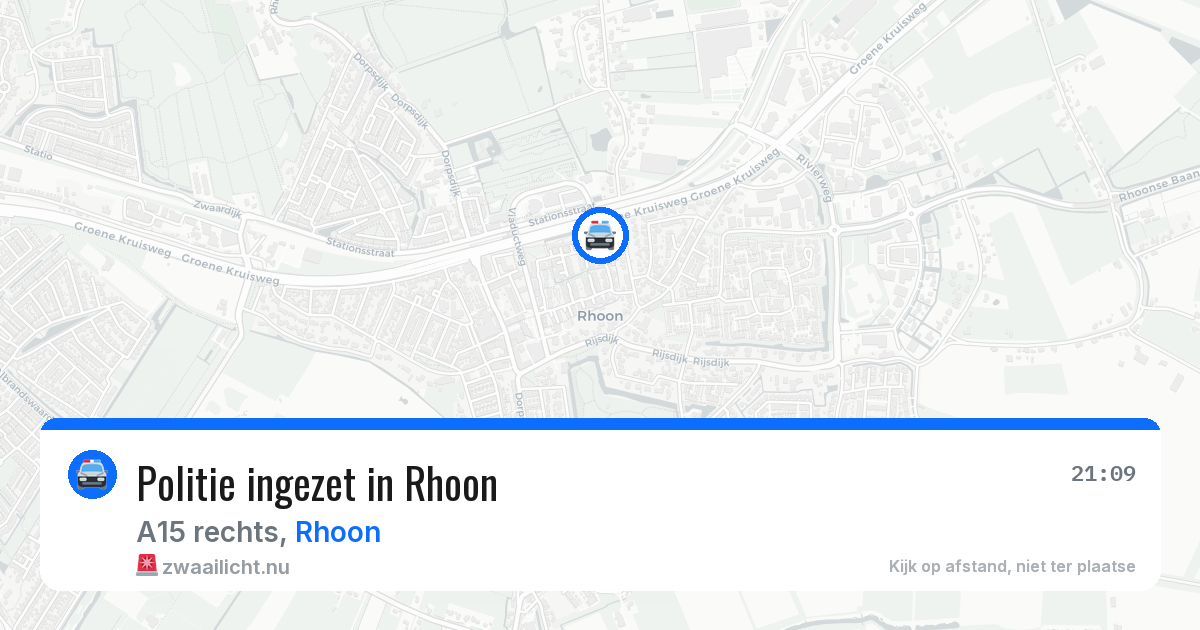Politie ingezet in Rhoon — 3 mei 2026 | 🚨 Zwaailicht.nu