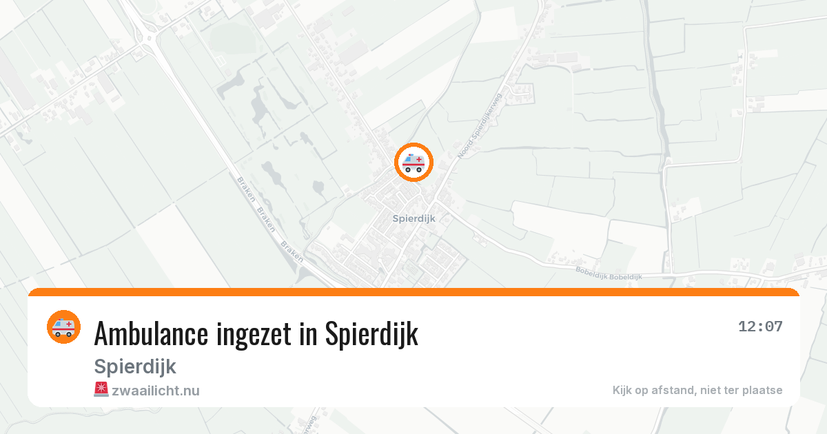 Ambulance ingezet in Spierdijk — 4 jun 2026