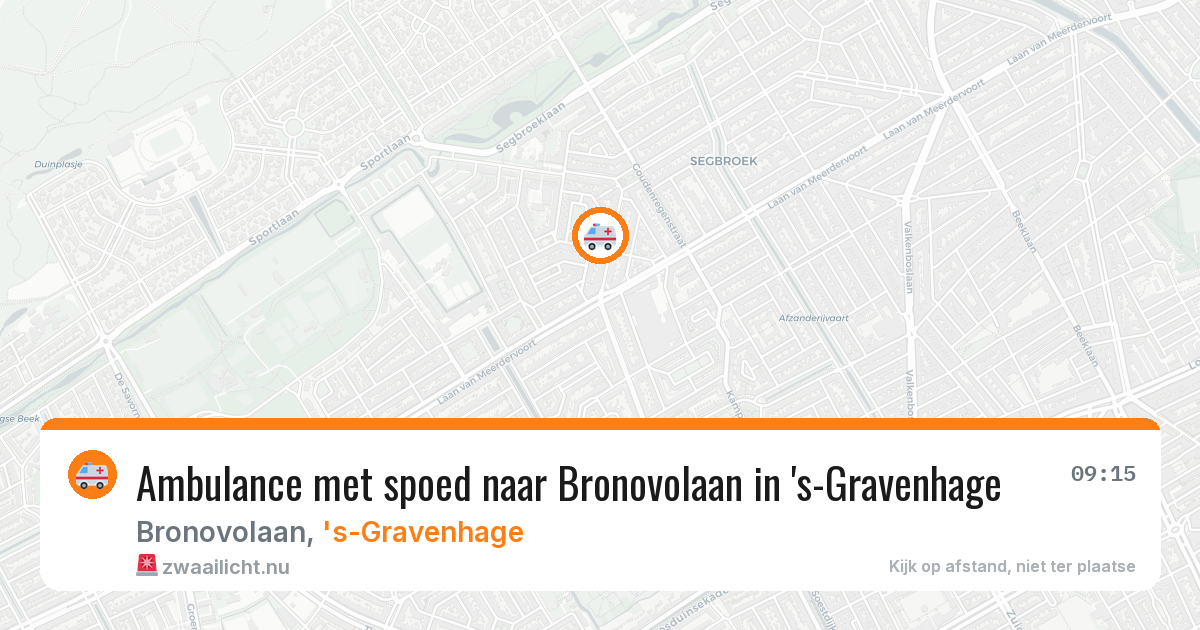 Ambulance met spoed naar Bronovolaan in 's-Gravenhage — 28 jan 2026