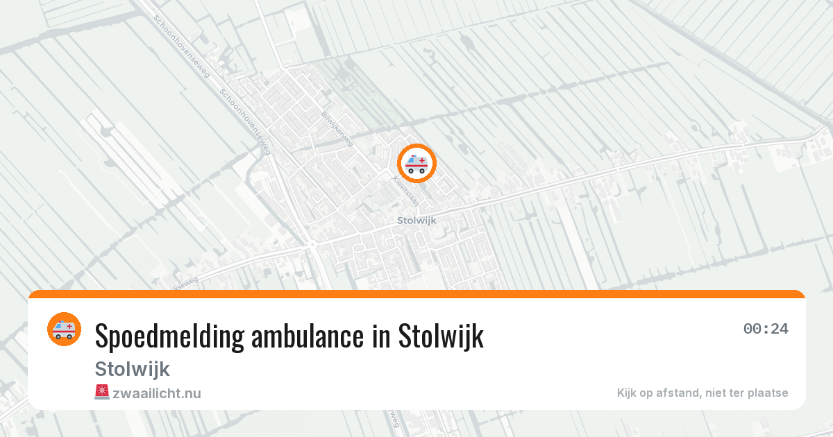 Spoedmelding ambulance in Stolwijk — 14 feb 2026