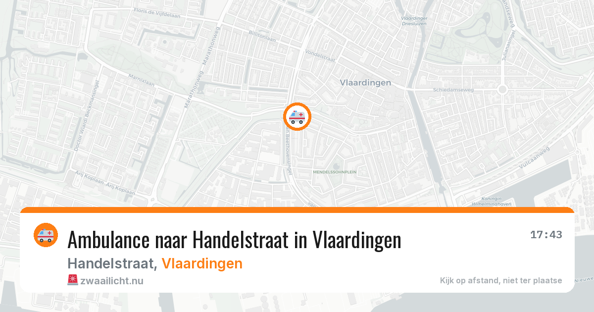 Ambulance naar Handelstraat in Vlaardingen — 22 mei 2026