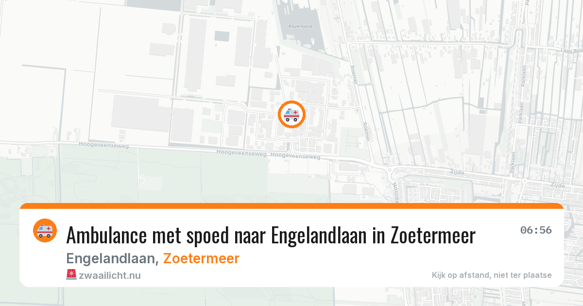Ambulance met spoed naar Engelandlaan in Zoetermeer — 22 jan 2026