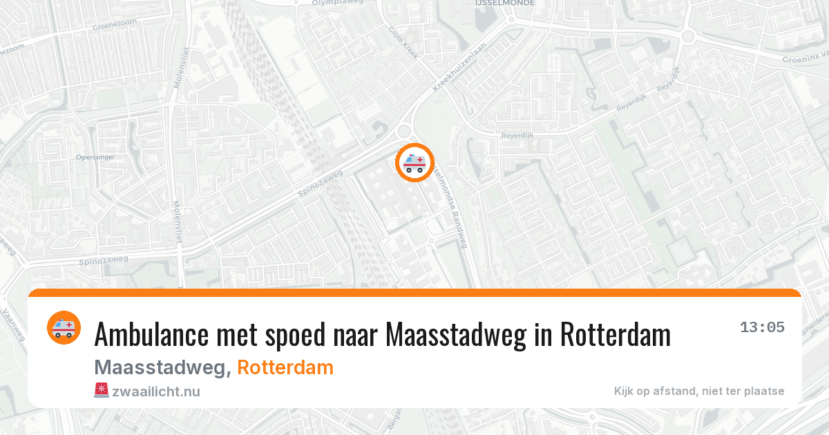 Ambulance met spoed naar Maasstadweg in Rotterdam — 17 mrt 2026
