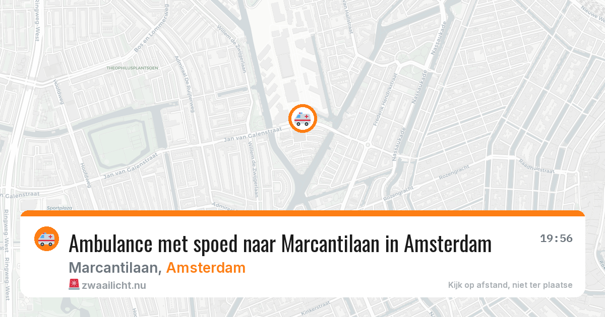 Ambulance met spoed naar Marcantilaan in Amsterdam — 12 jul 2026