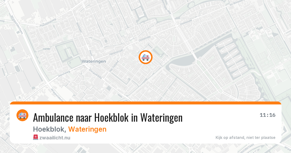 Ambulance naar Hoekblok in Wateringen — 1 mrt 2026