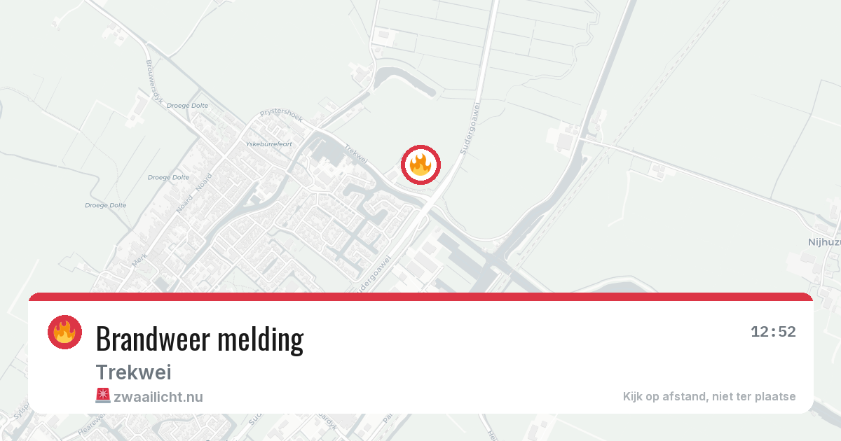 Brandweer melding — 13 jul 2026