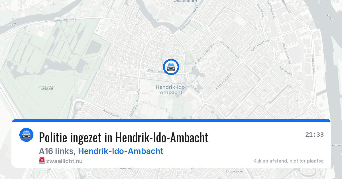 Politie ingezet in Hendrik-Ido-Ambacht — 5 mei 2026 | 🚨 Zwaailicht.nu