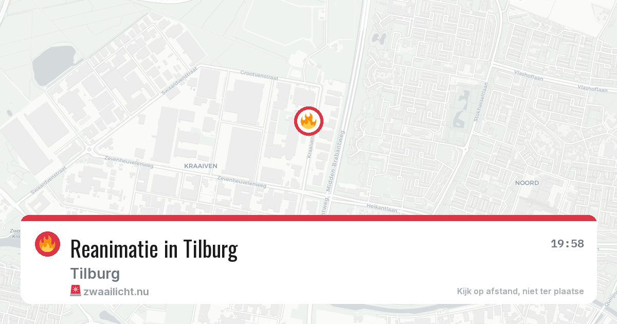 Reanimatie in Tilburg — 11 mei 2026