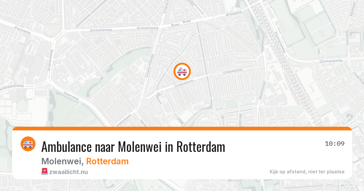 Ambulance naar Molenwei in Rotterdam — 25 jul 2026