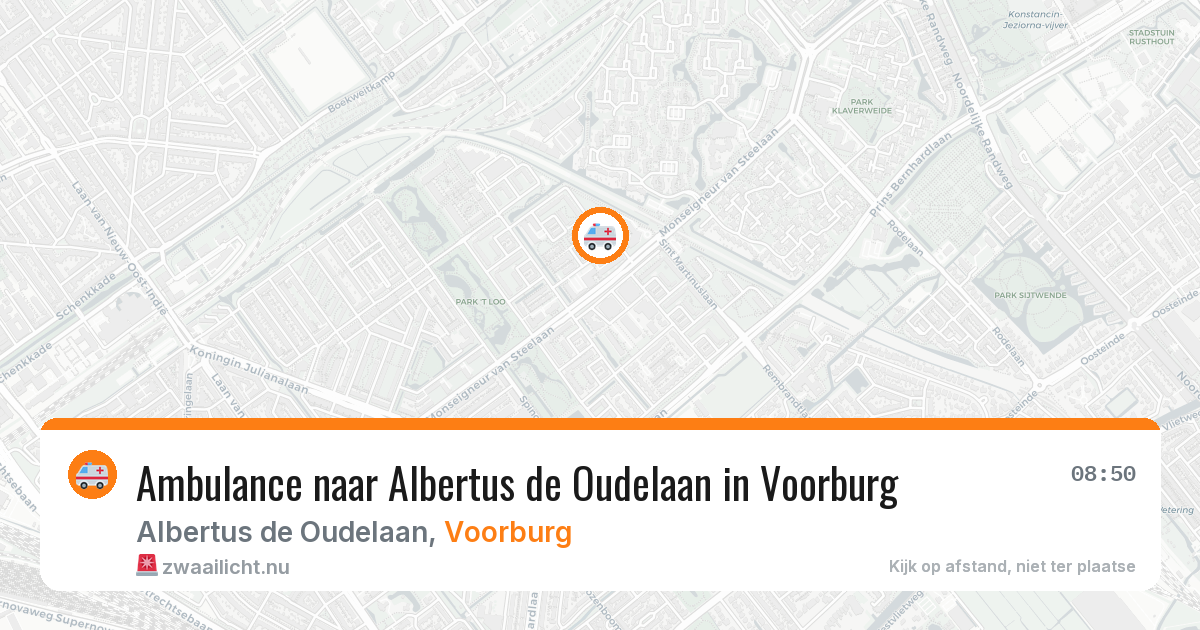 Ambulance naar Albertus de Oudelaan in Voorburg — 21 jul 2026
