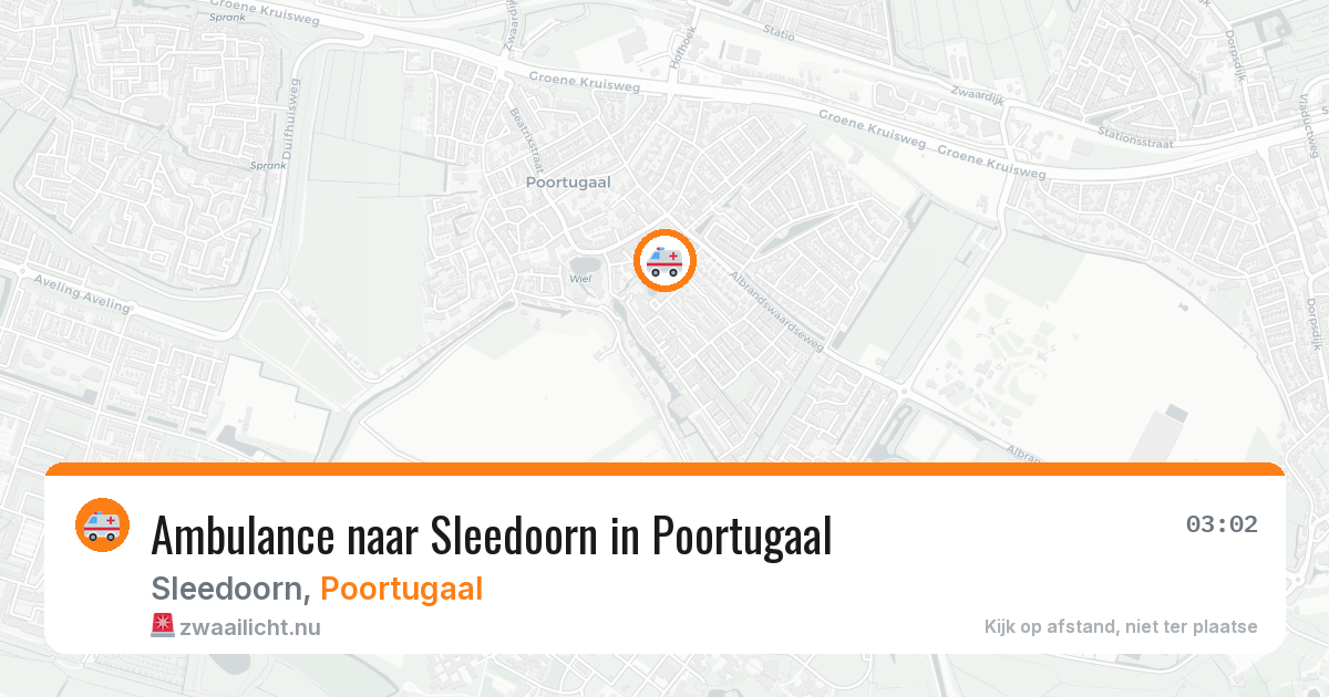 Ambulance naar Sleedoorn in Poortugaal — 21 jul 2026