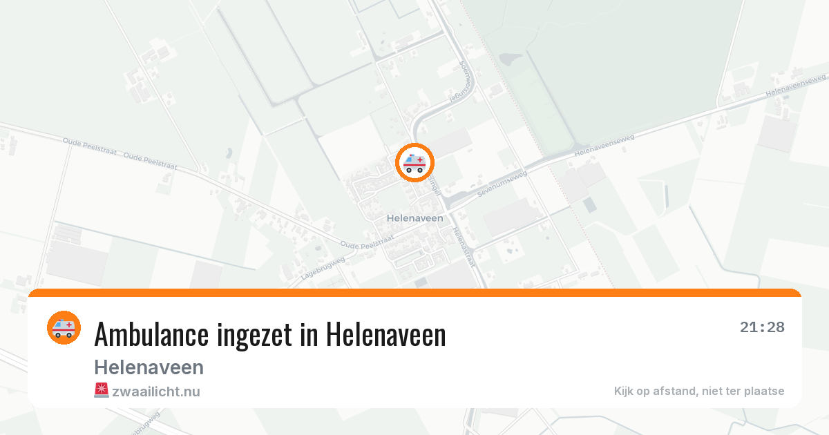 Ambulance ingezet in Helenaveen — 16 jul 2026