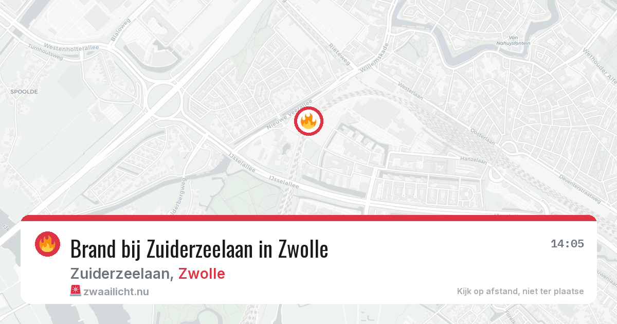 Brand bij Zuiderzeelaan in Zwolle — 20 jul 2026