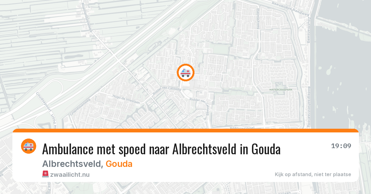 Ambulance met spoed naar Albrechtsveld in Gouda — 24 jan 2026