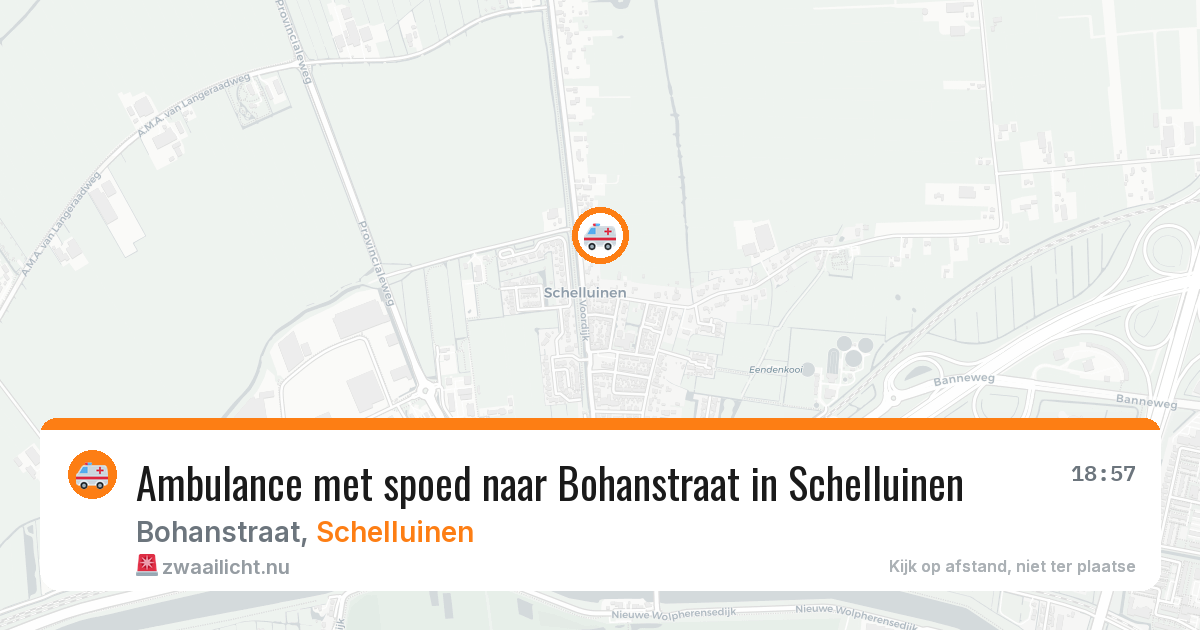 Ambulance met spoed naar Bohanstraat in Schelluinen — 12 jul 2026