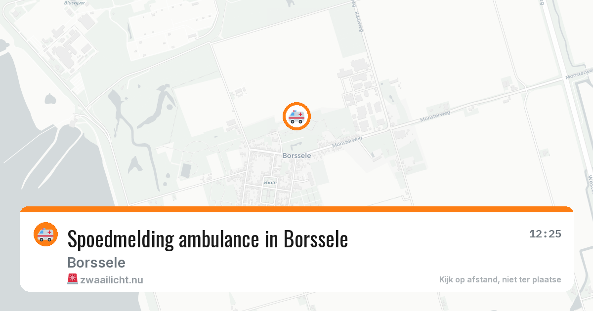 Spoedmelding ambulance in Borssele — 21 jul 2026