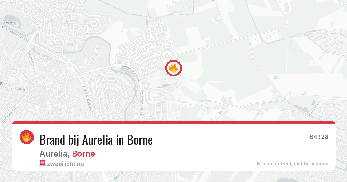 Brand bij Aurelia in Borne — 19 jul 2026