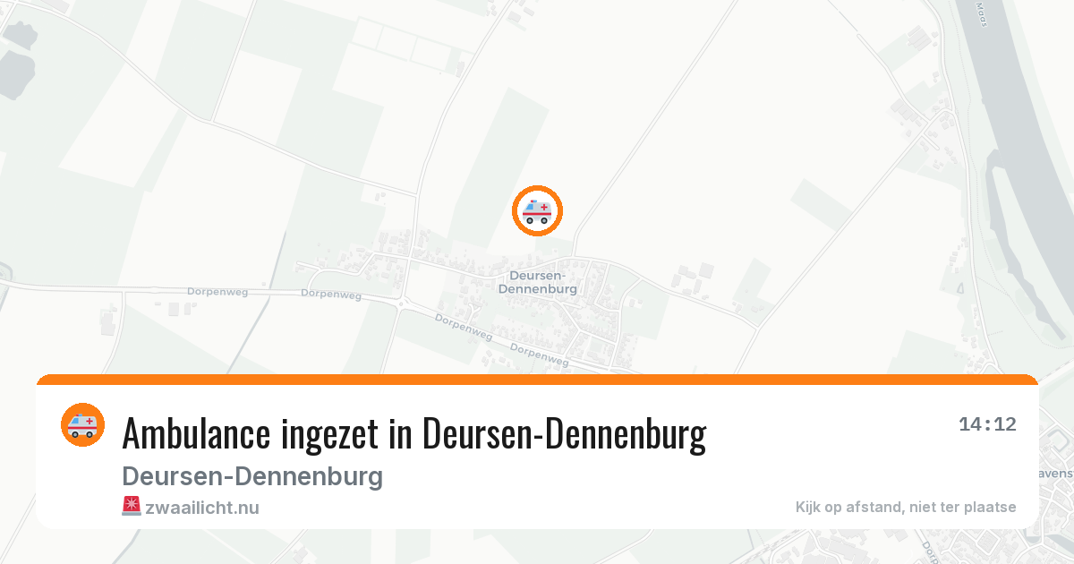 Ambulance ingezet in Deursen-Dennenburg — 12 jun 2026