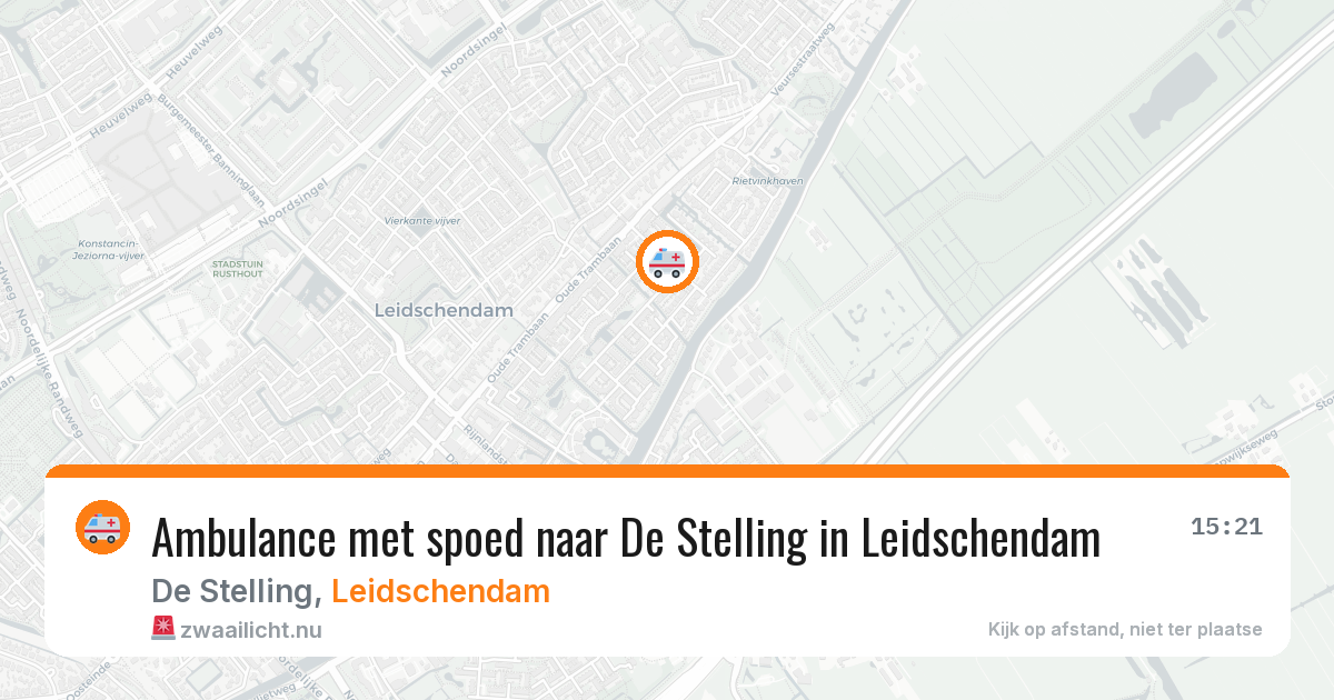 Ambulance met spoed naar De Stelling in Leidschendam — 28 feb 2026