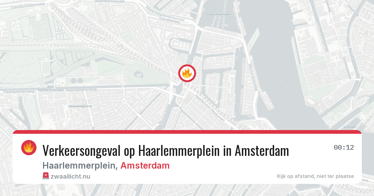 Verkeersongeval op Haarlemmerplein in Amsterdam — 17 jul 2026