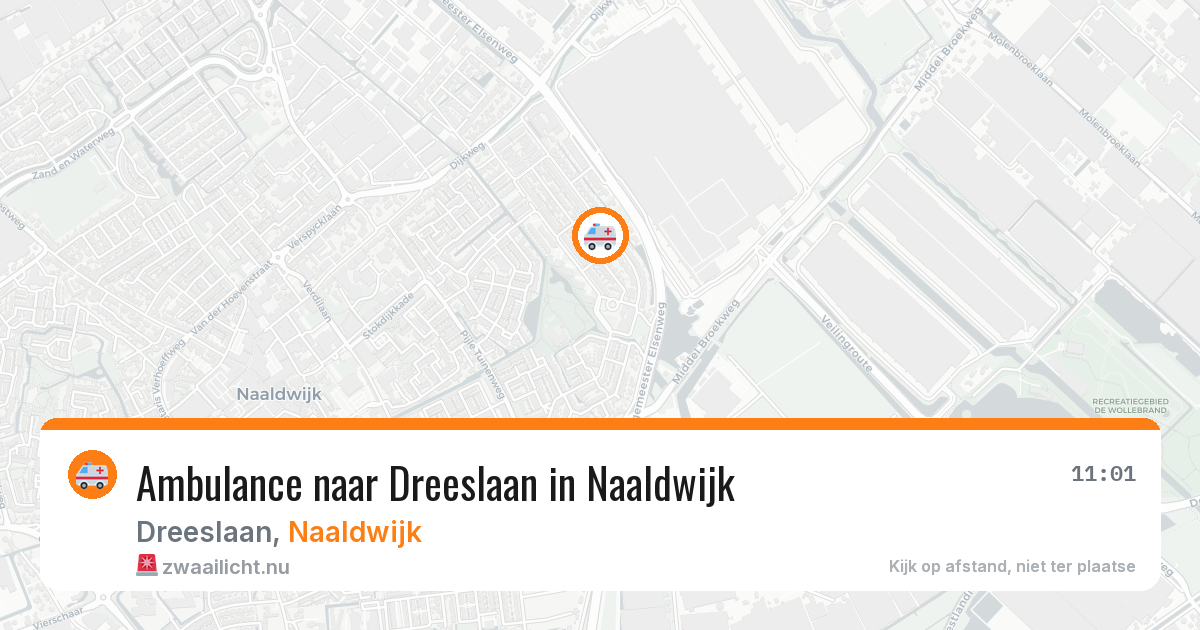 Ambulance naar Dreeslaan in Naaldwijk — 21 mei 2026