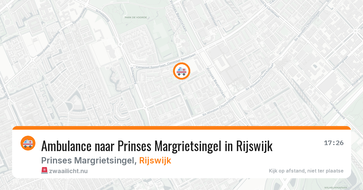 Ambulance naar Prinses Margrietsingel in Rijswijk — 20 jul 2026