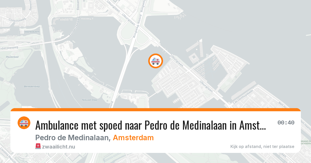 Ambulance met spoed naar Pedro de Medinalaan in Amsterdam — 7 mei 2026