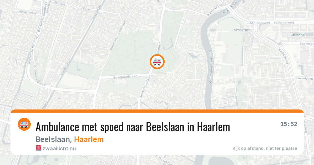 Ambulance met spoed naar Beelslaan in Haarlem — 14 jul 2026
