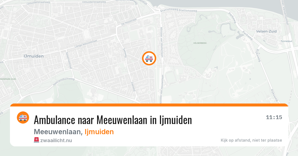 Ambulance naar Meeuwenlaan in Ijmuiden — 24 jul 2026