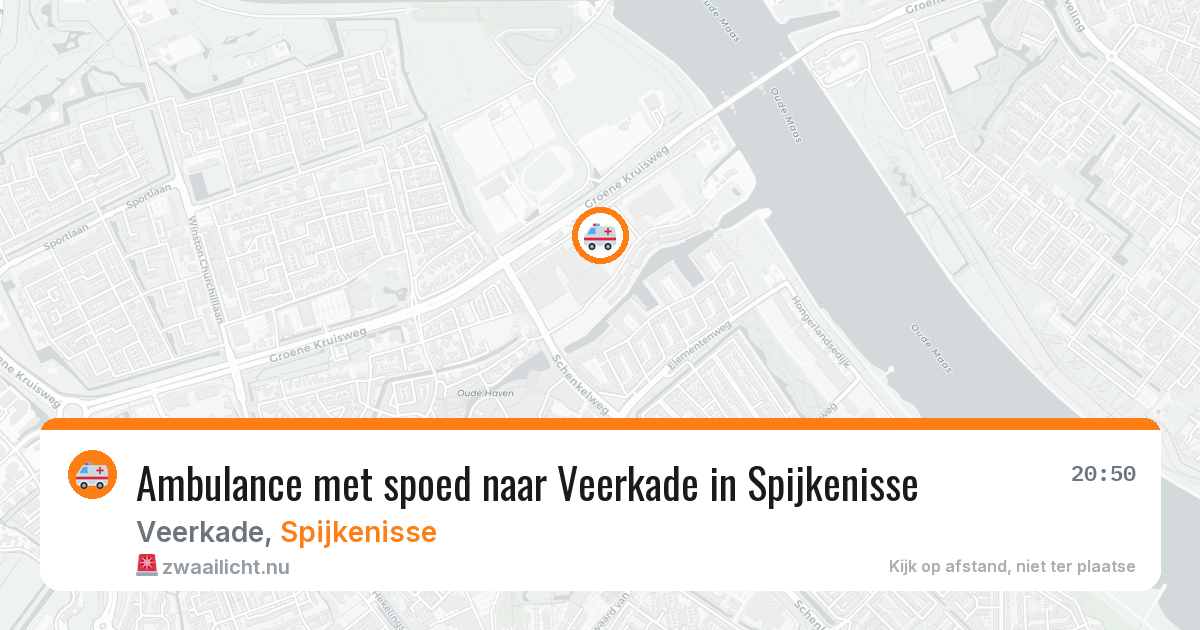 Ambulance met spoed naar Veerkade in Spijkenisse — 31 mrt 2026