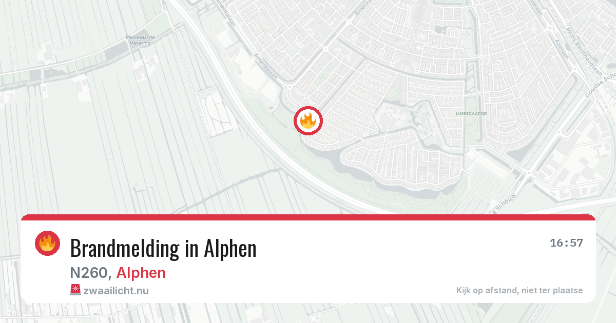 Brandmelding in Alphen — 11 jul 2026