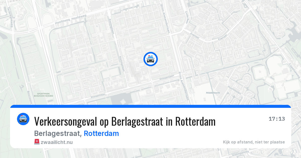 Verkeersongeval op Berlagestraat in Rotterdam — 14 apr 2026