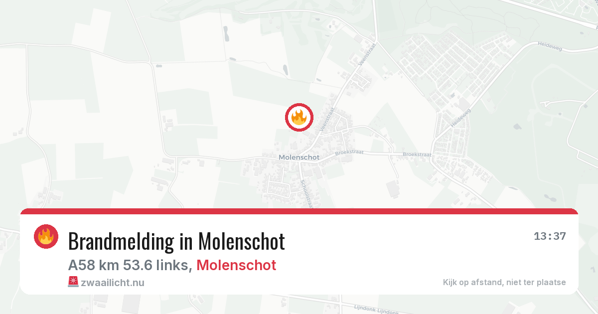 Brandmelding in Molenschot — 5 apr 2026