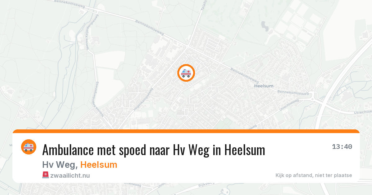 Ambulance met spoed naar Hv Weg in Heelsum — 23 jul 2026