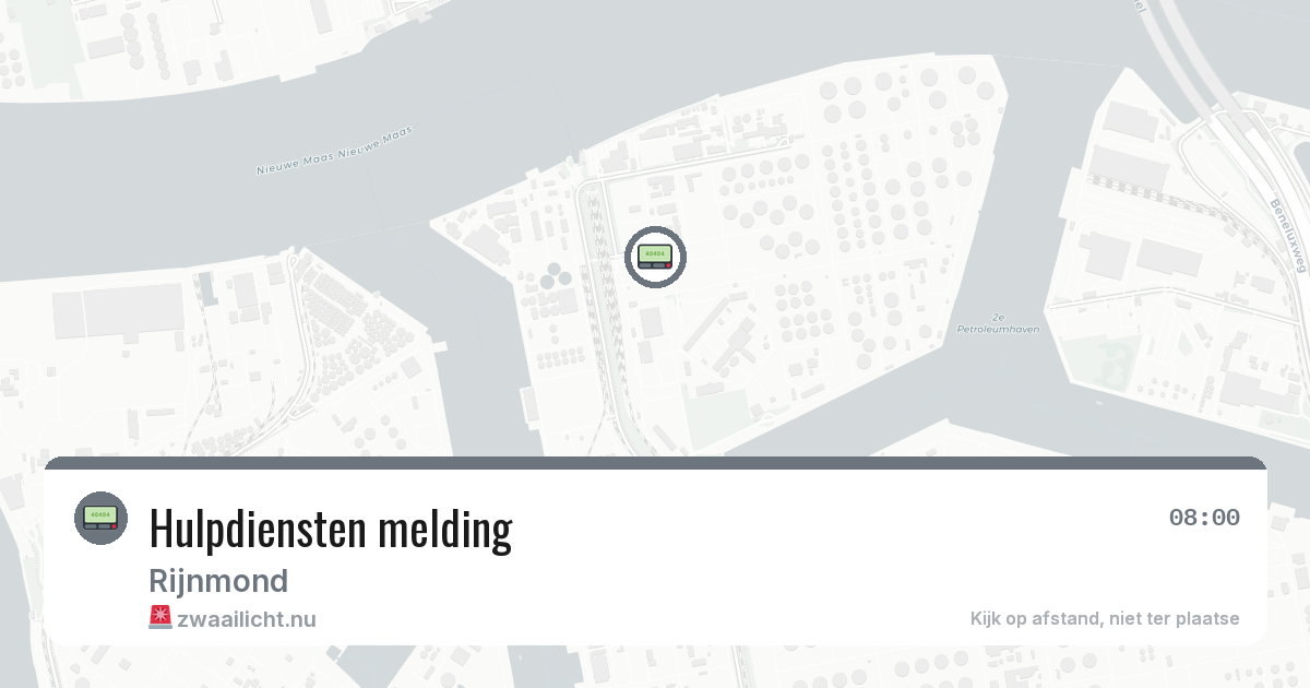 Hulpdiensten melding — 10 jul 2026
