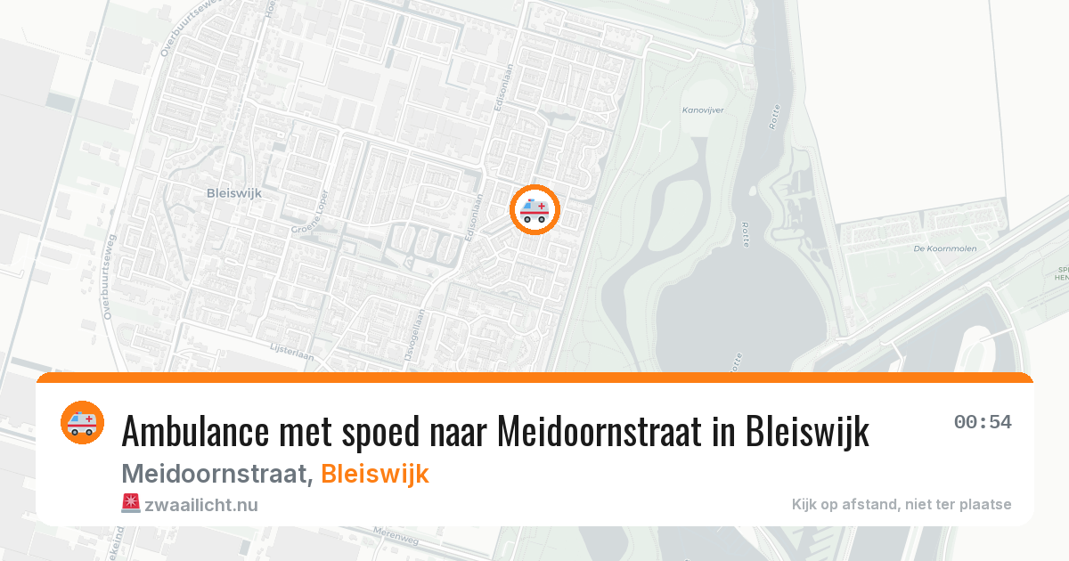 Ambulance met spoed naar Meidoornstraat in Bleiswijk — 26 mrt 2026