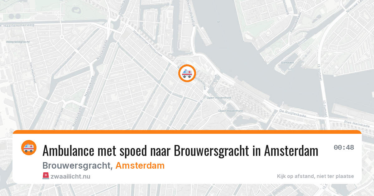 Ambulance met spoed naar Brouwersgracht in Amsterdam — 11 jul 2026