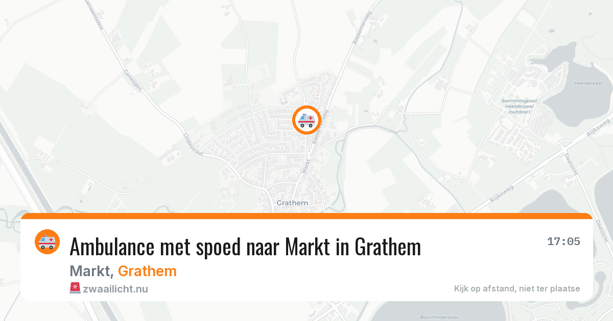 Ambulance met spoed naar Markt in Grathem — 7 mei 2026