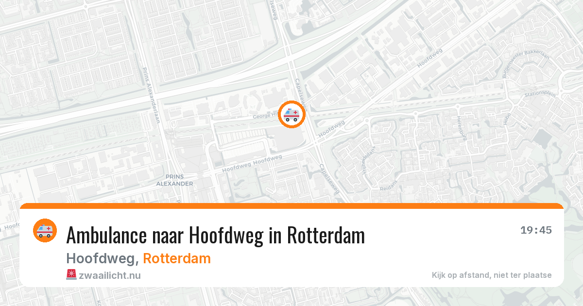 Ambulance naar Hoofdweg in Rotterdam — 3 jun 2026