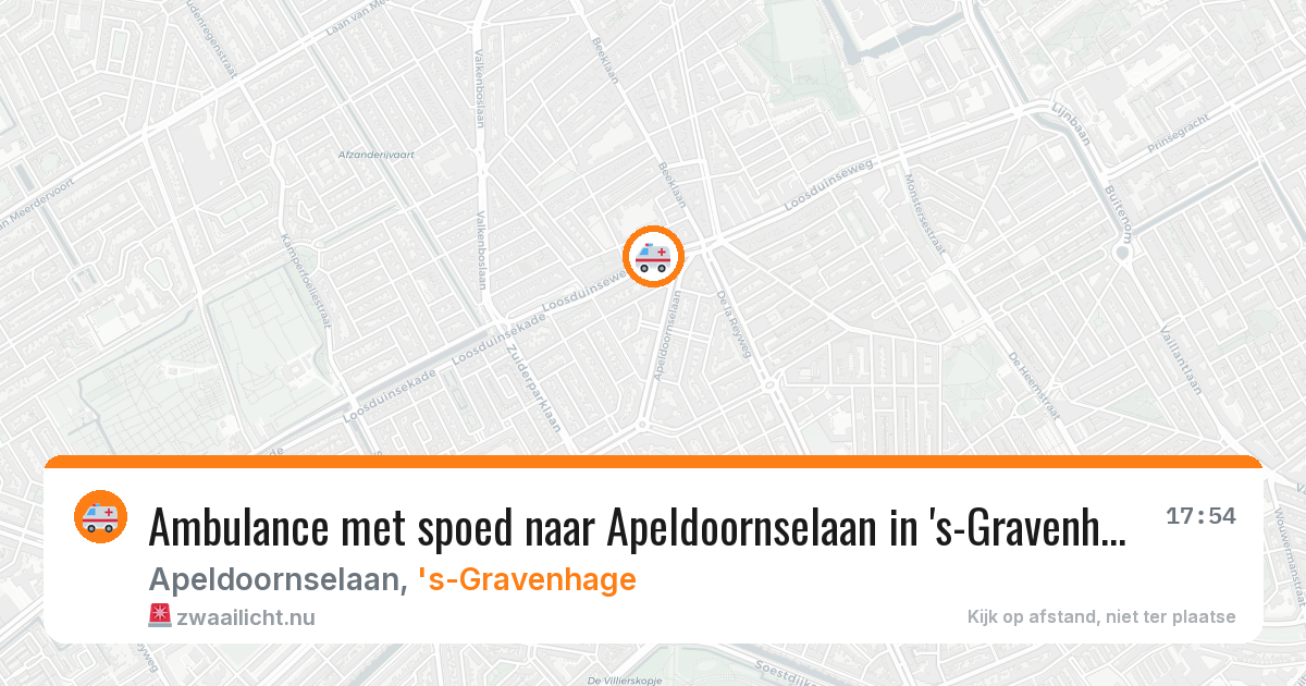 Ambulance met spoed naar Apeldoornselaan in 's-Gravenhage — 31 jan 2026